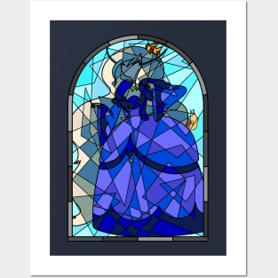 Stained Glass Ice Queen Posters and Art